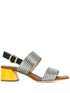 ALBERTO GOZZI ALBERTO GOZZI DEBONA SANDALS - 银色