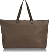 TUMI VOYAGEUR JUST IN CASE PACKABLE NYLON TOTE - BROWN,110042-T315
