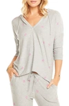 CHASER PINK STARS COZY KNIT HOODIE,CW7719-CHA4083-HGRY
