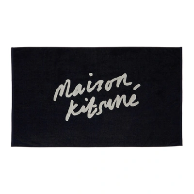 Maison Kitsuné Maison Kitsune 海军蓝 Parisienne 沙滩毛巾 In Navy