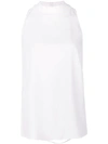 CUSHNIE CUSHNIE HALTERNECK TOP - WHITE