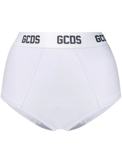 Gcds 经典高腰三角裤 - 白色 In White