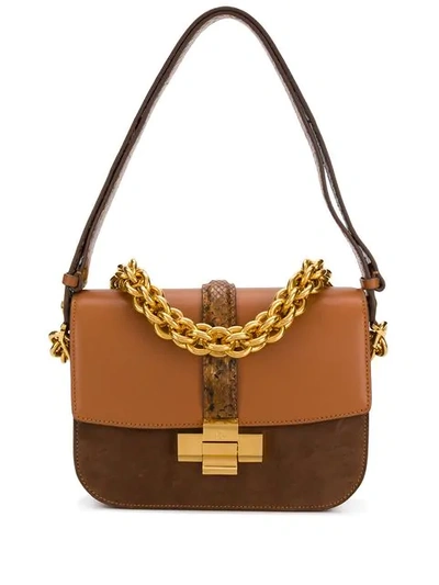 N°21 Nº21 Chain Shoulder Bag - 棕色 In Brown