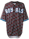 Dolce & Gabbana Gotico Logo Baseball Shirt In Brown