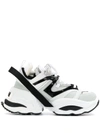 Dsquared2 White And Black Leather The Giant Sneakers
