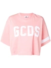 Gcds Logo Print T-shirt In Pink