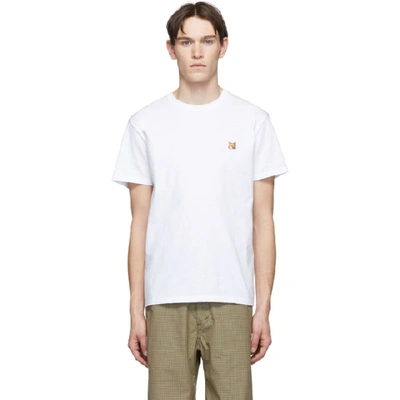 Maison Kitsuné Maison Kitsune White Fox Head Patch T-shirt