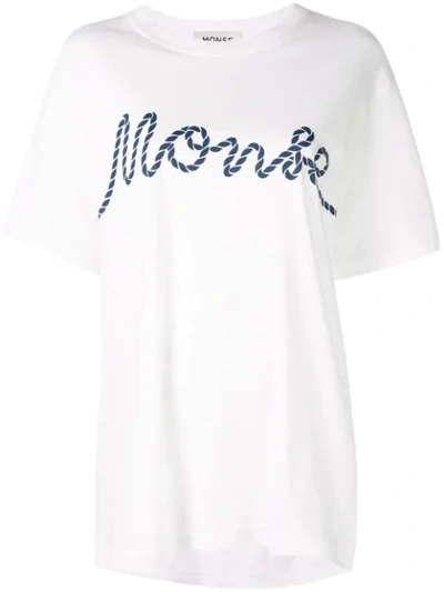 Monse Logo Cotton Blend T-shirt In White