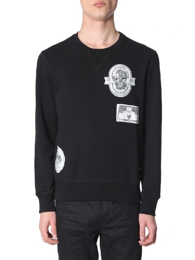 Alexander Mcqueen Black Cotton Sweatshirt