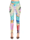 VERSACE VERSACE BAROQUE PRINTED LEGGINGS