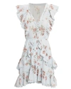 LOVESHACKFANCY India Ruffle Mini Dress,LD510-410-INDIA