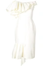 Dice Kayek Off-the-shoulder Dress In White