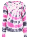 Prada Tie-dyed Wool And Cashmere-blend Sweater In Nero Rosa (grey)