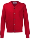 Comme Des Garçons Play Classic Cardigan In Red