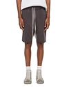 Allsaints Avio Relaxed Knit Cut Off Shorts In Iron Gray