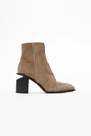 ALEXANDER WANG anna suede bootie with rhodium