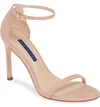 STUART WEITZMAN NUDISTSONG ANKLE STRAP SANDAL,NUDISTSO