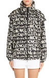 MONCLER HANOI LOGO PRINT HOODED JACKET,E10934616005539GY