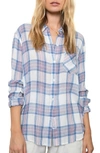 Rails Charli Shirt In White Pink Aqua