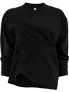 AGANOVICH AGANOVICH GATHERED SEAM JUMPER - BLACK