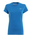 Off-white Leaf-embossed Logo Tee In Blue Blue