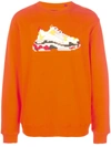 Mostly Heard Rarely Seen 8-bit Dadcore Sweatshirt In Orange