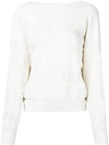 Barrie Logo Embroidered Sweater In Neutrals