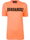 DSQUARED2 DSQUARED2 LOGO PRINT T-SHIRT - 橘色