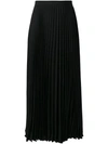 Valentino Pleated Midi Skirt - Black In Black
