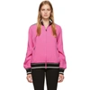 DOLCE & GABBANA DOLCE AND GABBANA PINK CADY ZIP TRACK JACKET