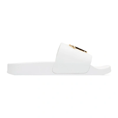 Giuseppe Zanotti White Briel Vague Slides