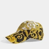 VERSACE VERSACE | Cap in Black and Gold Fabric
