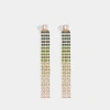JACQUEMUS JACQUEMUS | Monaco Earrings in Green Brass and Crystals