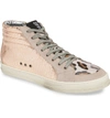 P448 Women's Skate Mid-top Sneakers In Gold Pink