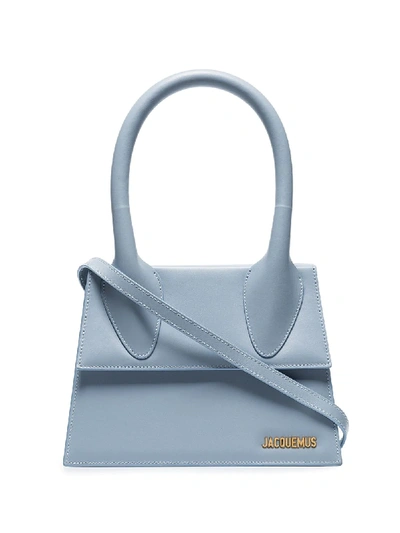 Jacquemus Le Grand Chiquito Leather Bag In Blue