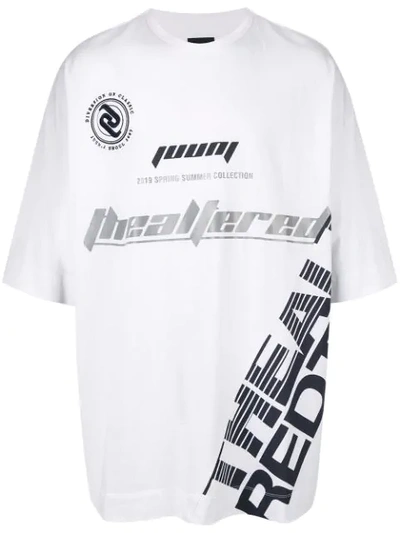 Juunj Oversized Logo T-shirt In 1 White