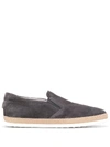 TOD'S TOD'S SLIP-ON-SNEAKERS - GRAU