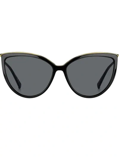 Max Mara Mm Classy Vi猫眼镜框太阳眼镜 - 黑色 In Black