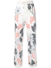 BARRIE FLORAL EMBROIDERED TROUSERS