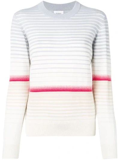 Barrie Colour-block Striped Sweater In Neutrals