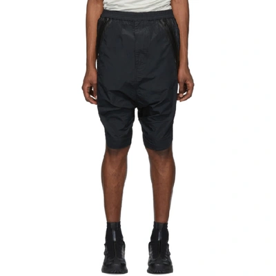 Julius Drop-crotch Shorts In Black