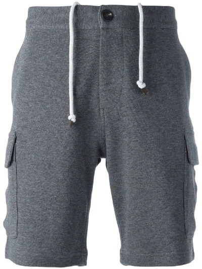 Brunello Cucinelli Track Shorts In Grey