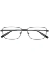 Montblanc Rectangular Frame Glasses In Black
