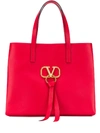 VALENTINO GARAVANI VALENTINO VALENTINO GARAVANI LOGO TOTE - RED