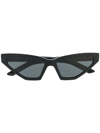 Prada Pr 12vs Millennial Narrow Cat Eye Sunglasses In Grey-black