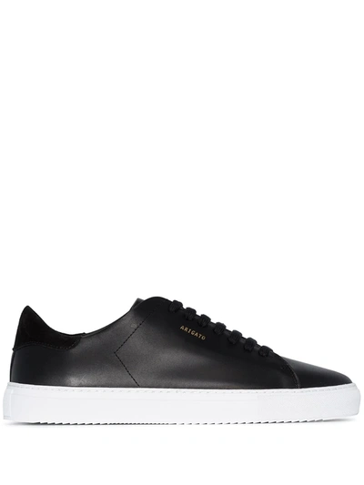 AXEL ARIGATO AXEL ARIGATO BLACK CLEAN 90 CONTRAST SOLE LOW-TOP LEATHER SNEAKERS - 黑色