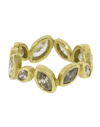 Todd Reed Marquis Diamond Eternity Band In Ylwgold