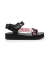 PRADA PRADA LOGO DETAIL SANDALS