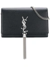 Saint Laurent Kate Tassel Chain Bag In Black