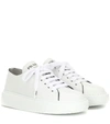 PRADA LEATHER trainers,P00375694